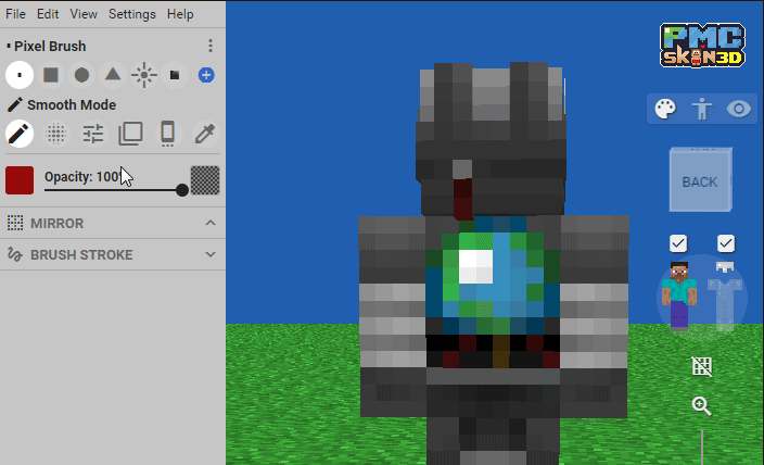 3D Skin Editor APP Minecraft Mod